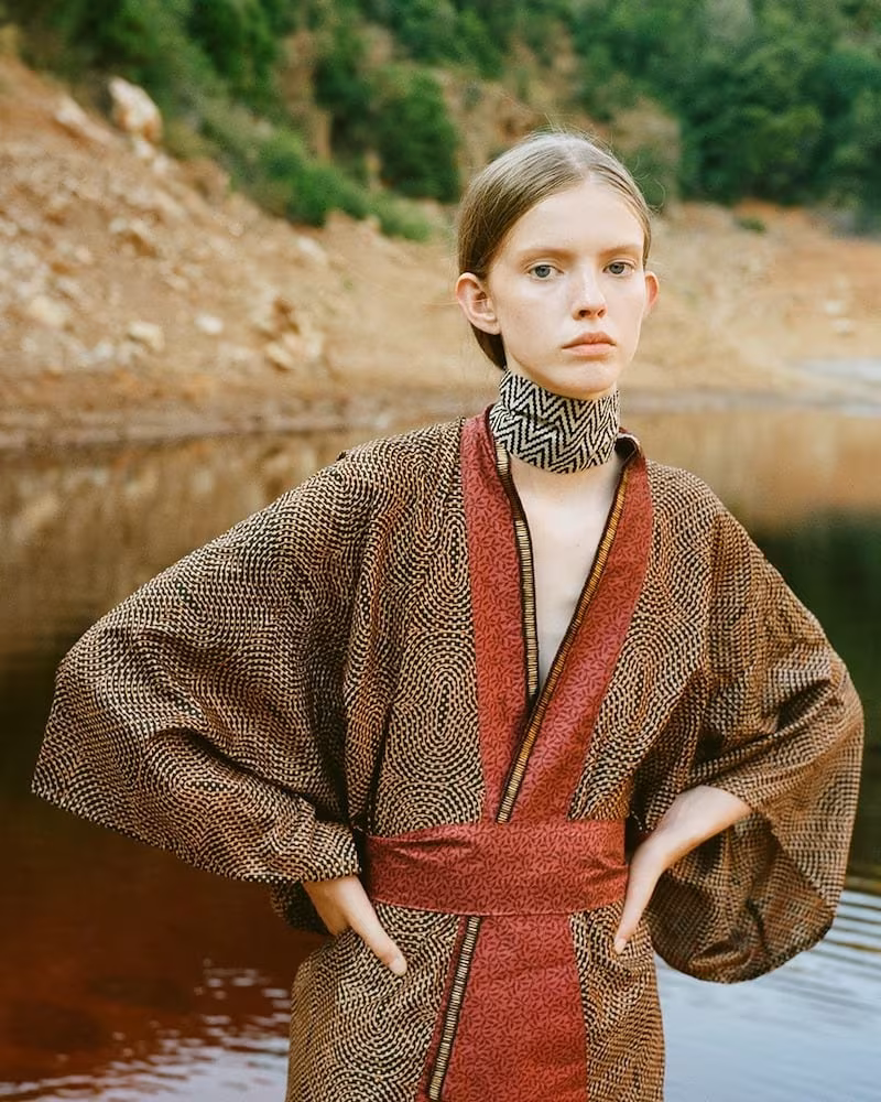I was a Sari LVR Exclusive Hand-Embroidered Kimono