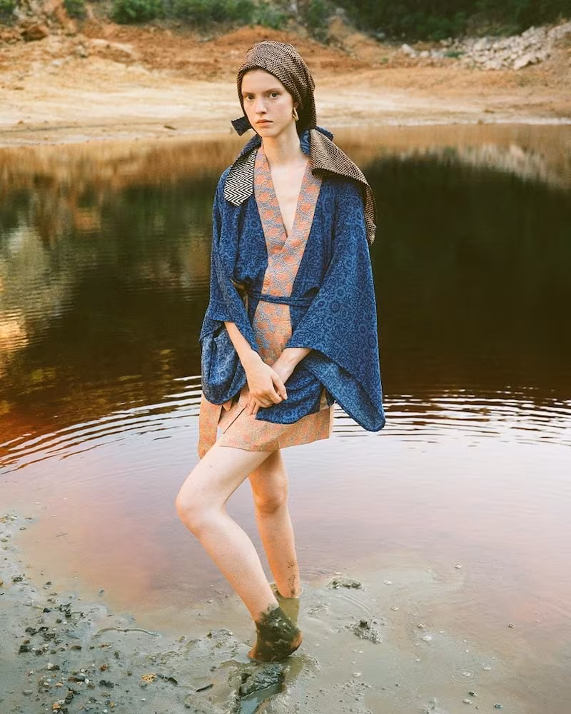 I was a Sari LVR Exclusive Hand-Embroidered Kimono