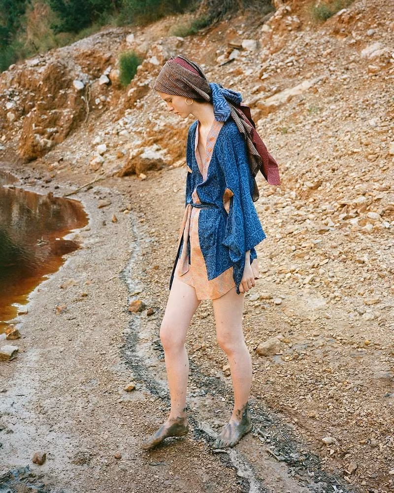 I was a Sari LVR Exclusive Hand-Embroidered Kimono