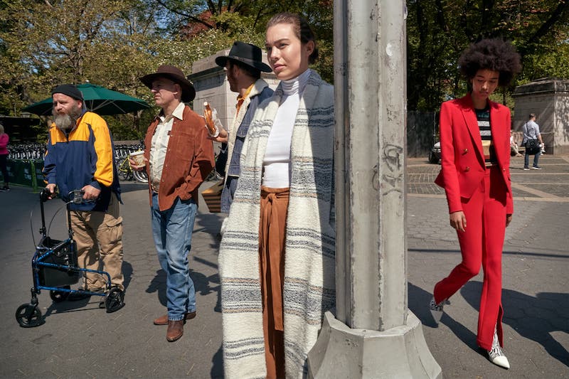 Isabel Marant Étoile Faby Stripe Wool Blend Coat