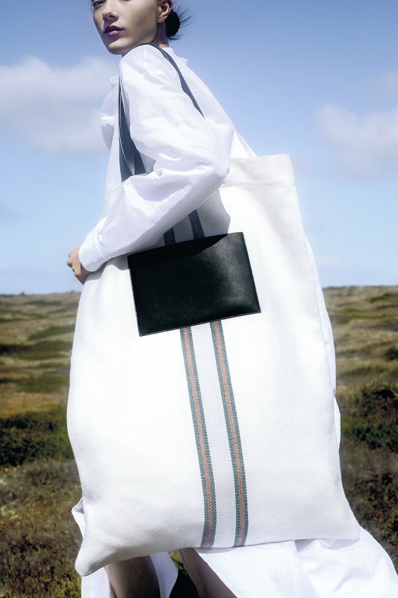 Jil Sander Exclusive to Mytheresa – Leather-Trimmed Canvas Shoulder Bag