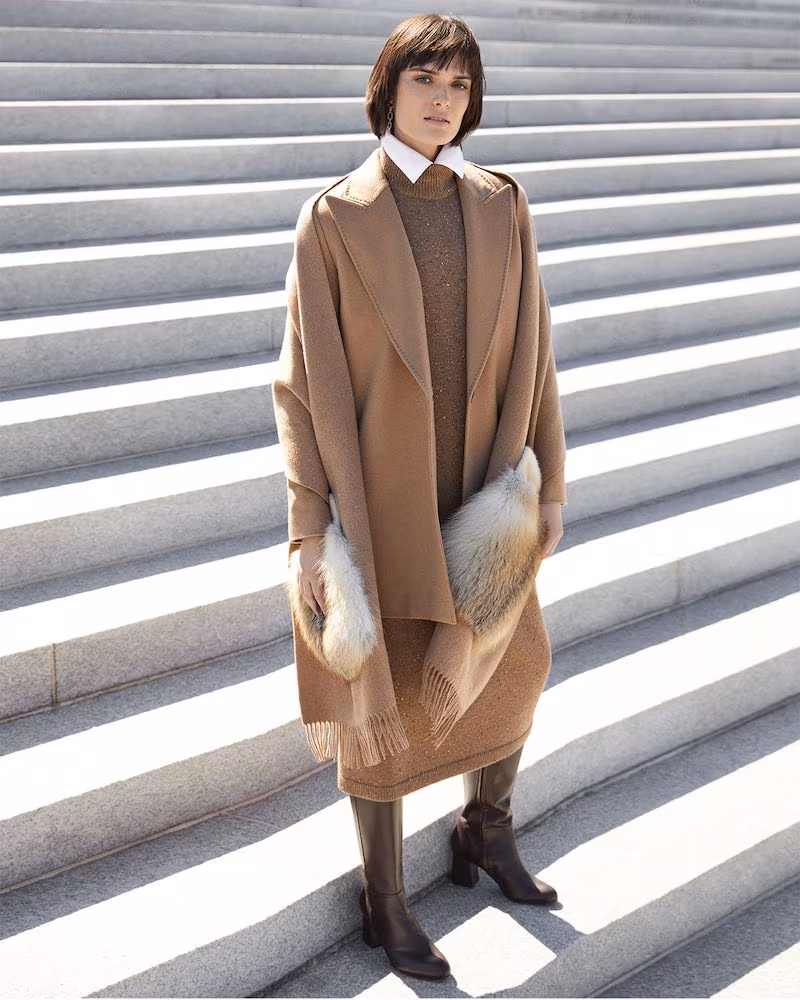 Lafayette 148 New York Kourt One-Button Camel Hair Jacket