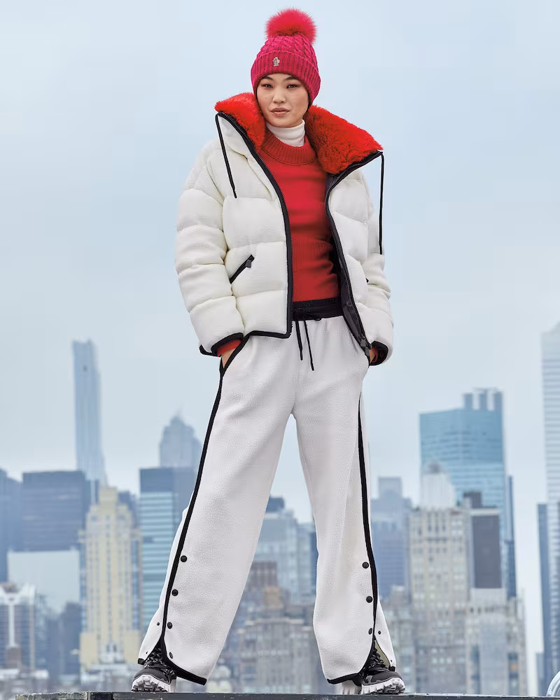 Moncler Oversized Faux-Fur Collar Coat