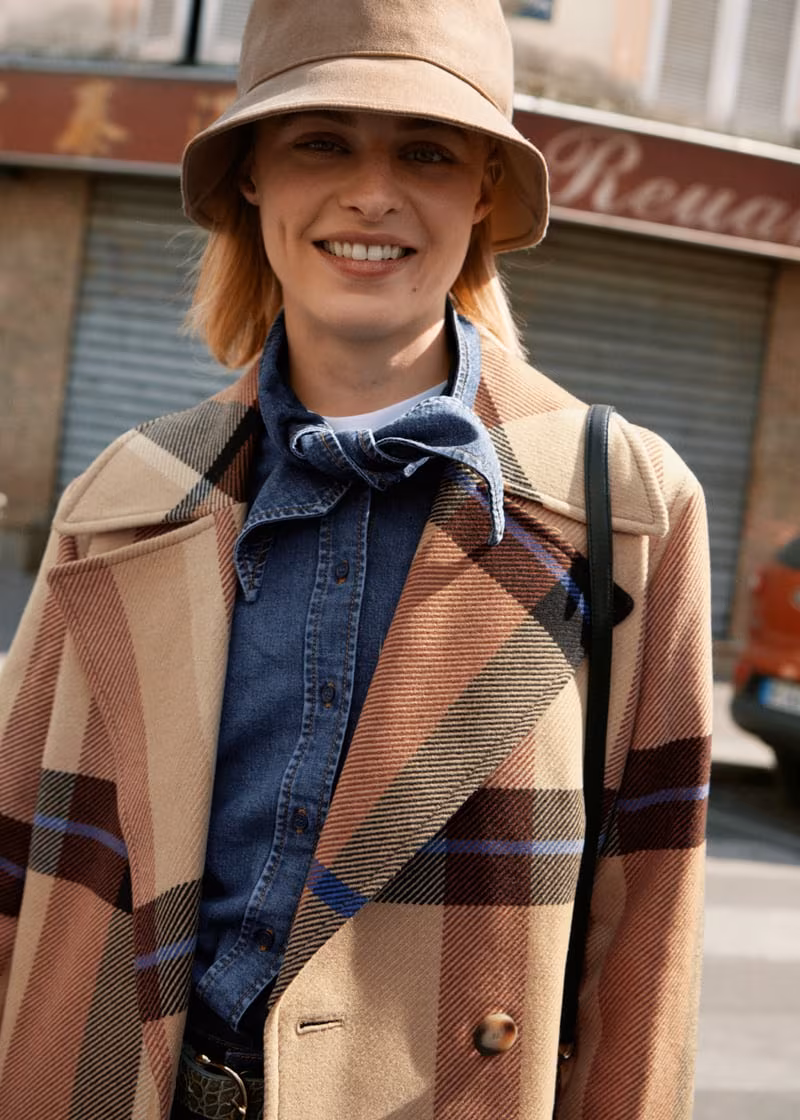 & Other Stories Organic Cotton Denim Tie Shirt