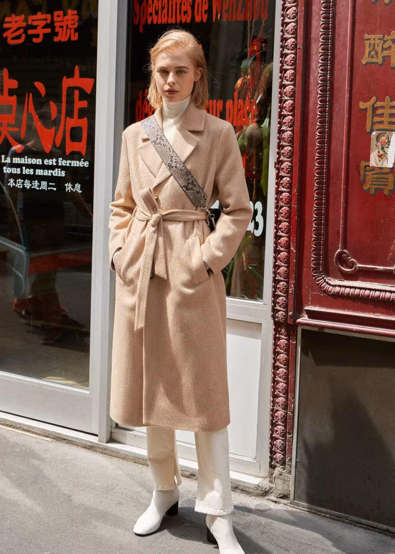 & Other Stories Oversized Alpaca Blend Coat