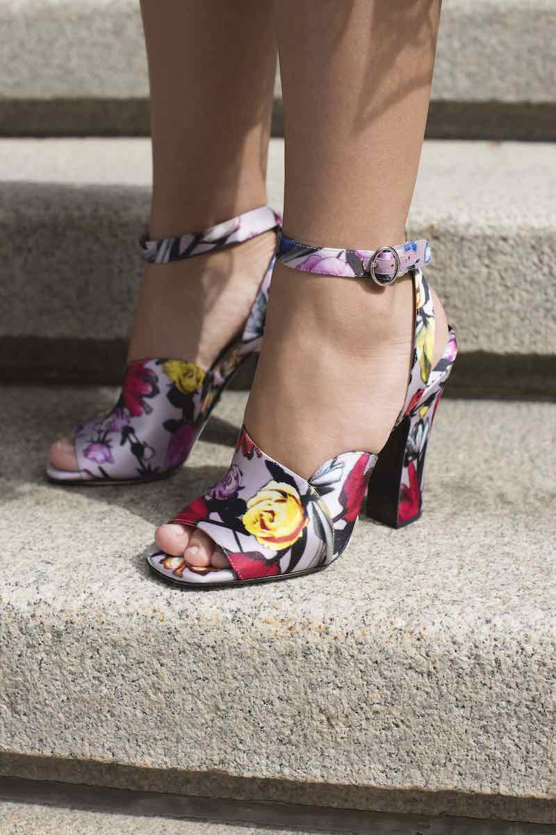 Prada Duchesse Little Flowers Sandals