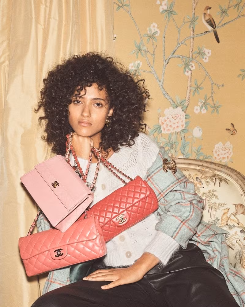 What Goes Around Comes Around Chanel Pink Lamb East West