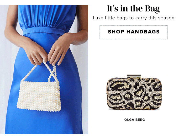 It's in the Bag. Luxe little bags to carry this season. Shop handbags.