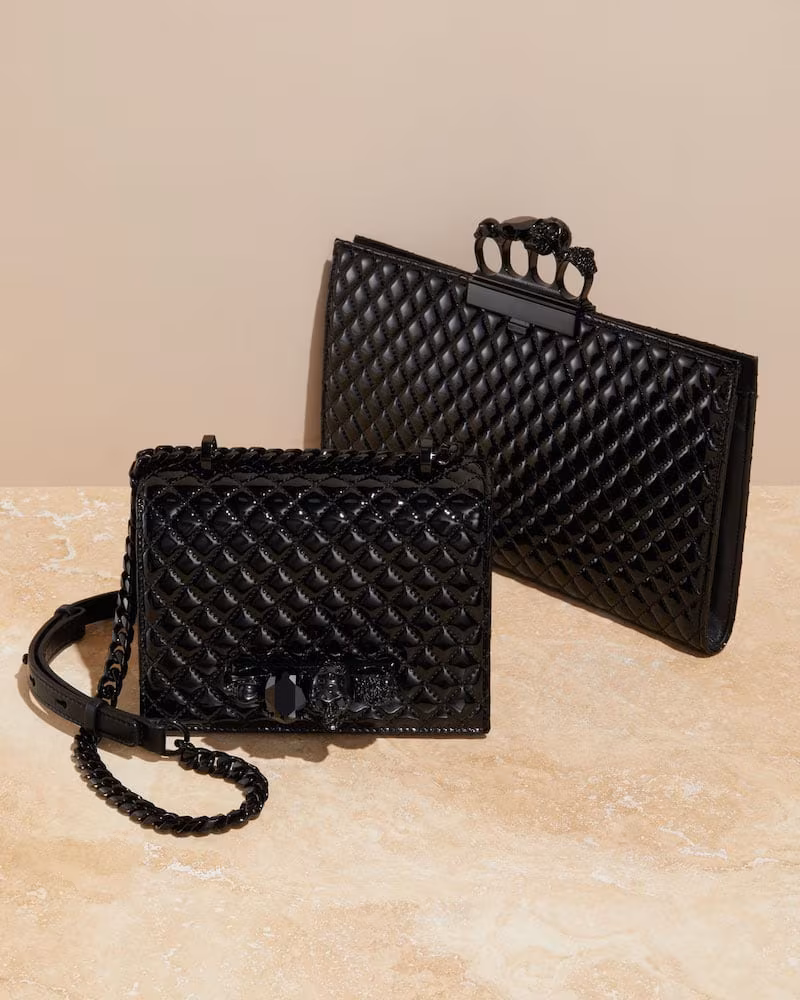 Alexander McQueen Shiny Quilted Shoulder Bag