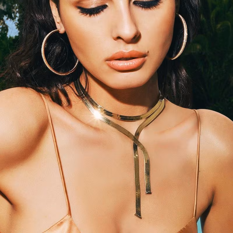 Lana 14k Cluster Diamond Hoop Earrings