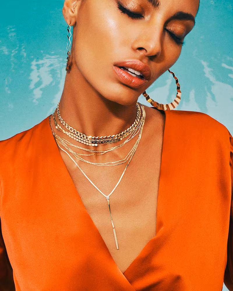 Lana 14k Nude Casino Layering Necklace