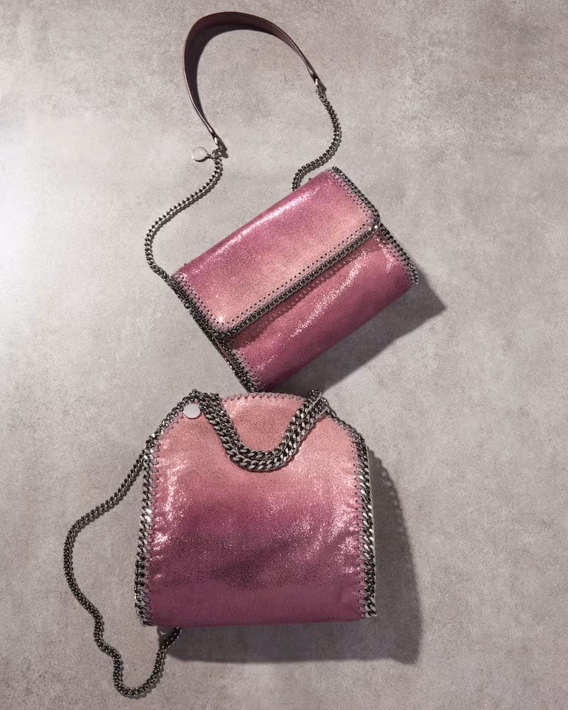 Stella McCartney Mini Falabella Metallic Tote Bag