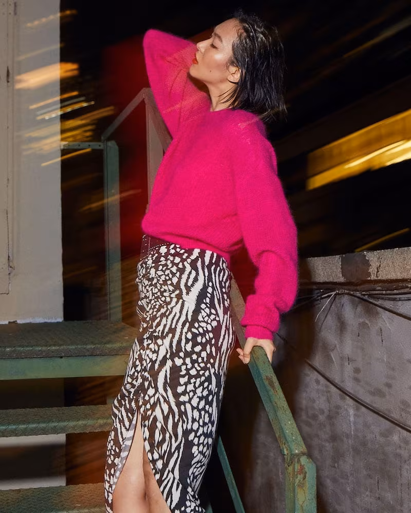 Veronica Beard Melinda Mohair Crewneck Sweater