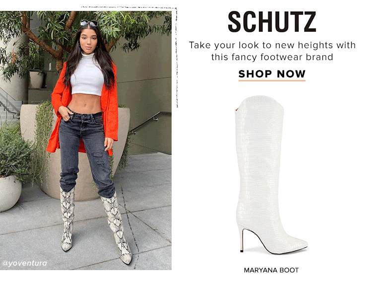 Schutz. Take your look to new heights with this fancy footwear brand. Shop now.