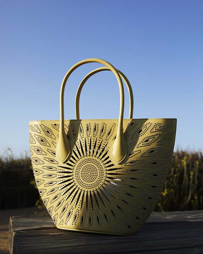 Alaïa Latifa Perforated Leather Tote Bag
