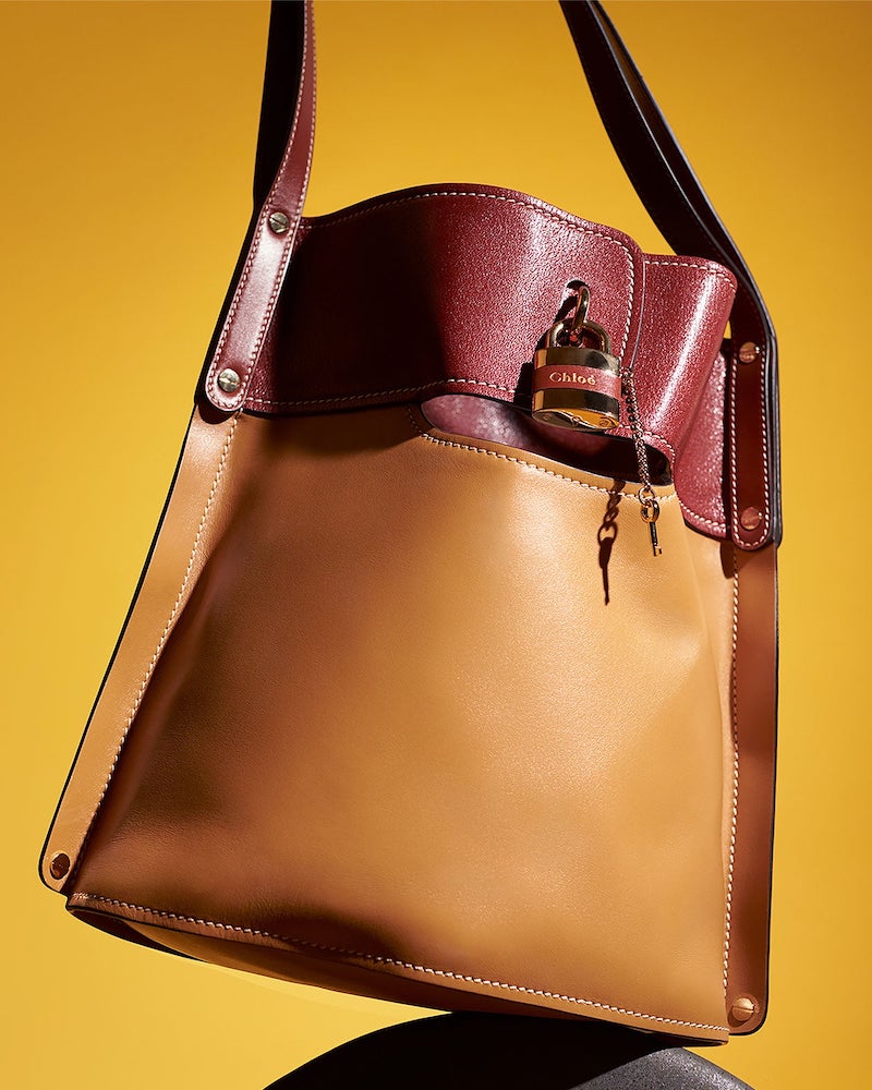 Chloé Aby Large Leather Bucket Bag