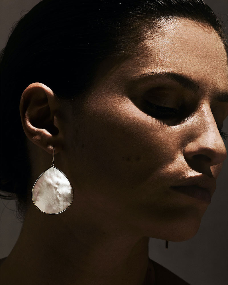 Ippolita 18k Giant Teardrop Slice Earrings in Mother-of-Pearl
