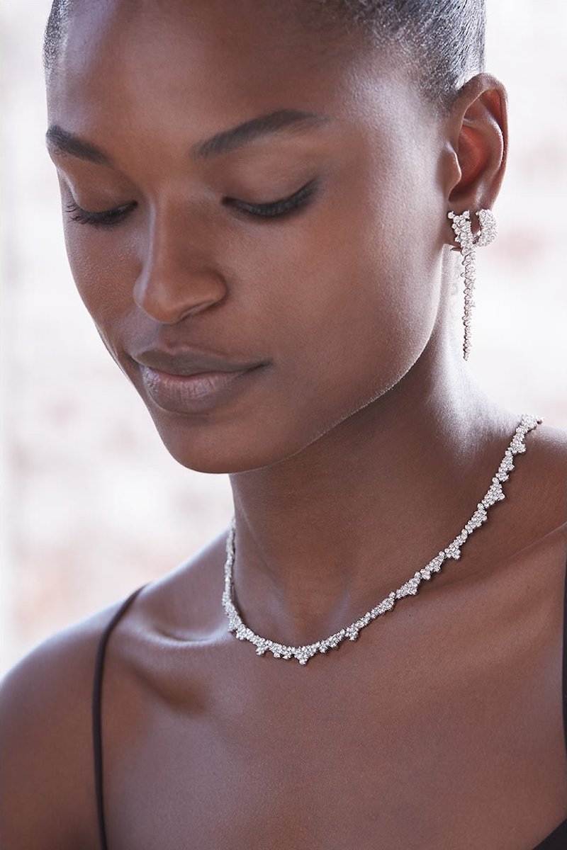 Paul Morelli Confetti Necklace in 18K White Gold & White Diamonds