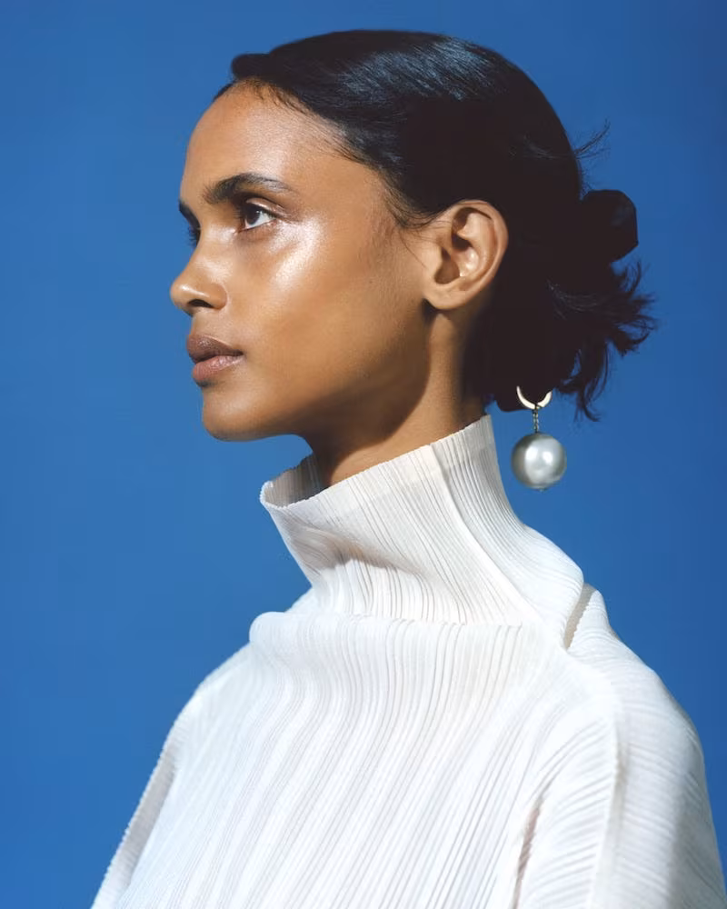 Pleats Please Issey Miyake Plissé High-Neck Top
