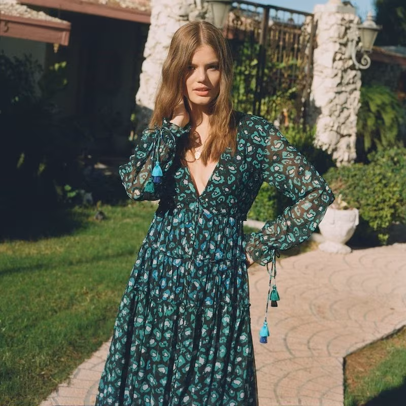 ROCOCO SAND Long Sleeve Printed Dress