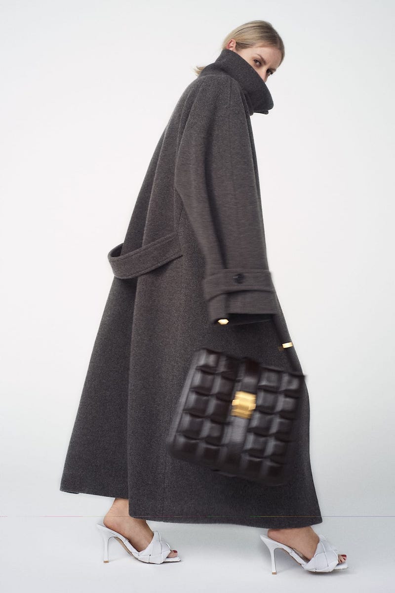 Raey Oversized Raglan-Sleeve Wool-Blend Coat