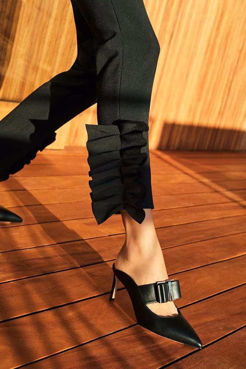 Salvatore Ferragamo Zelda Bow Mule Pumps