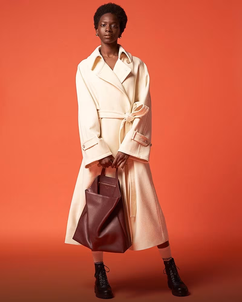 Tsatsas Fluke Grained-Leather Tote Bag
