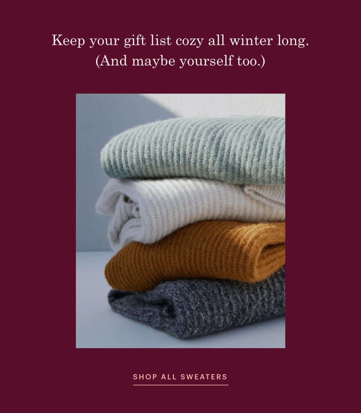 SHOP ALL SWEATERS