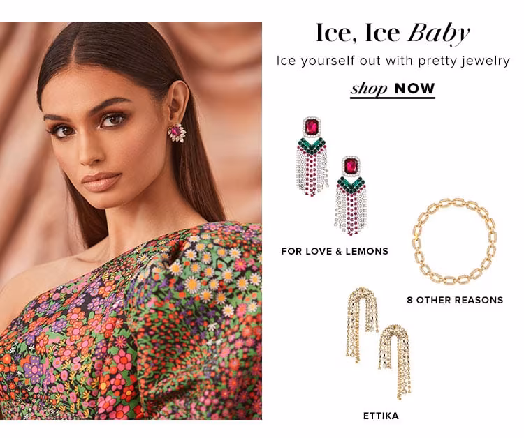 Ice, Ice Baby. Ice yourself out with pretty jewelry. Shoo now.