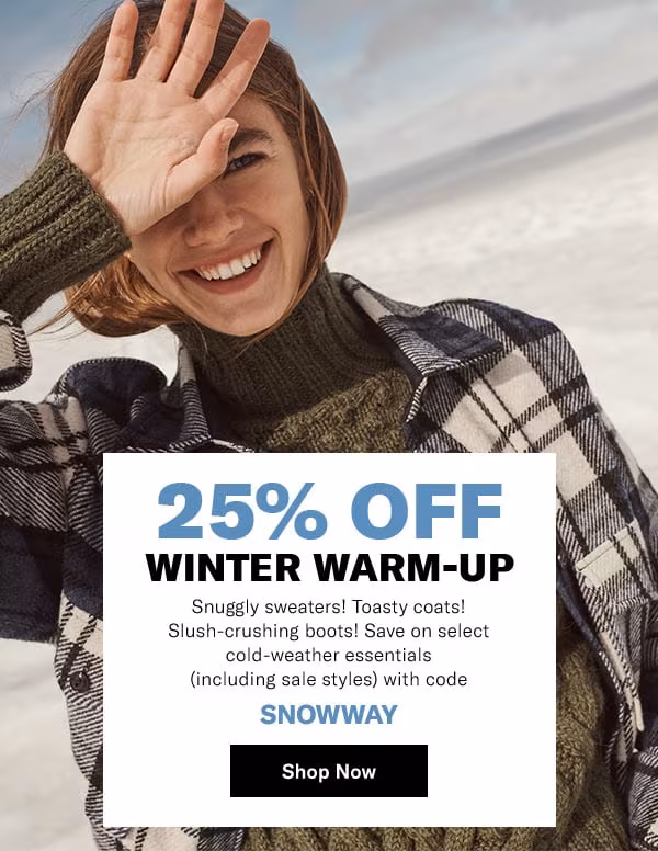 Winter Warm-Up: 25% Off Winter 2019/2020 Essentials at SHOPBOP