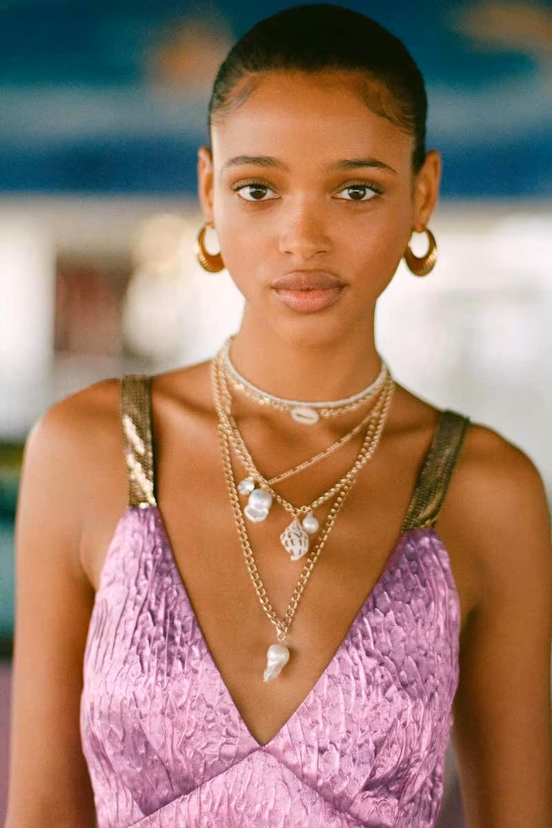 Maison Irem Pearl Swan Necklace
