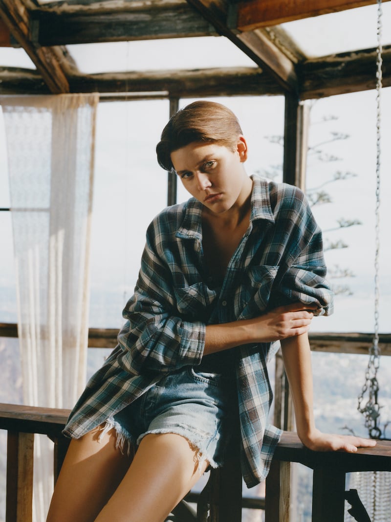 R13 Oversized Checked Cotton-Flannel Shirt