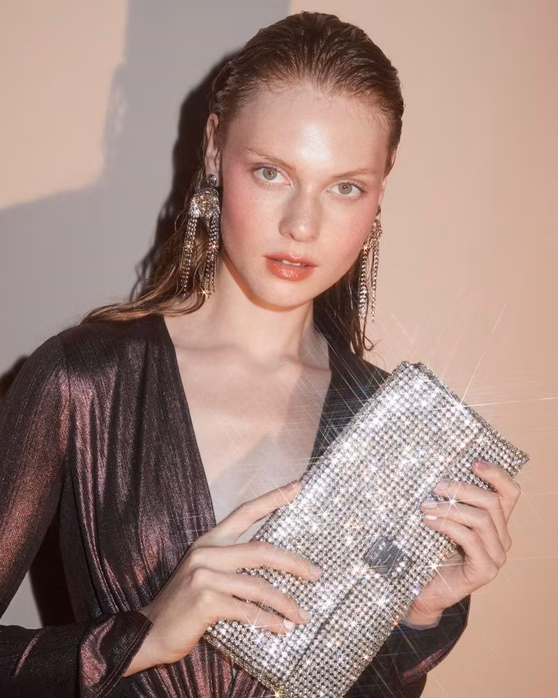 Reiss Albany Crystal Embellished Clutch