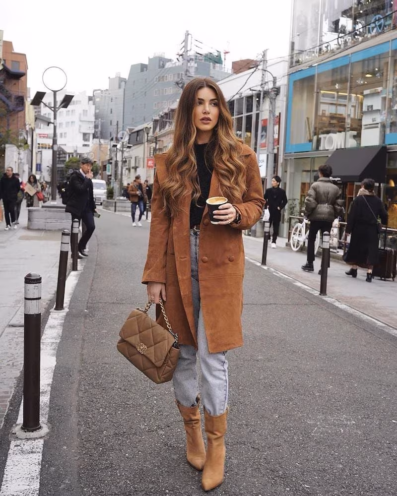 Song of Style Song Leather Trench Coat