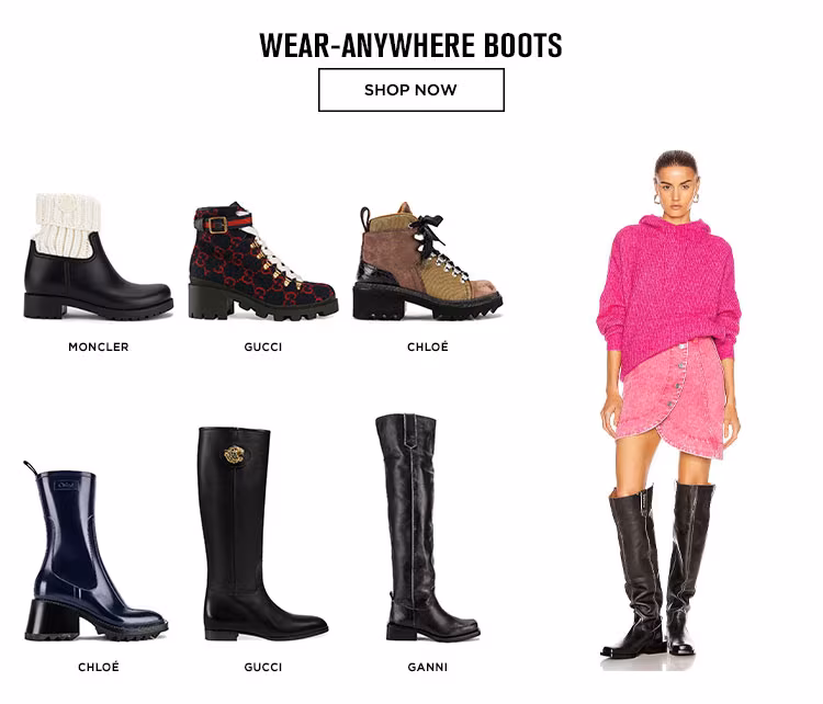 WEAR-ANYWHERE BOOTS. SHOP NOW