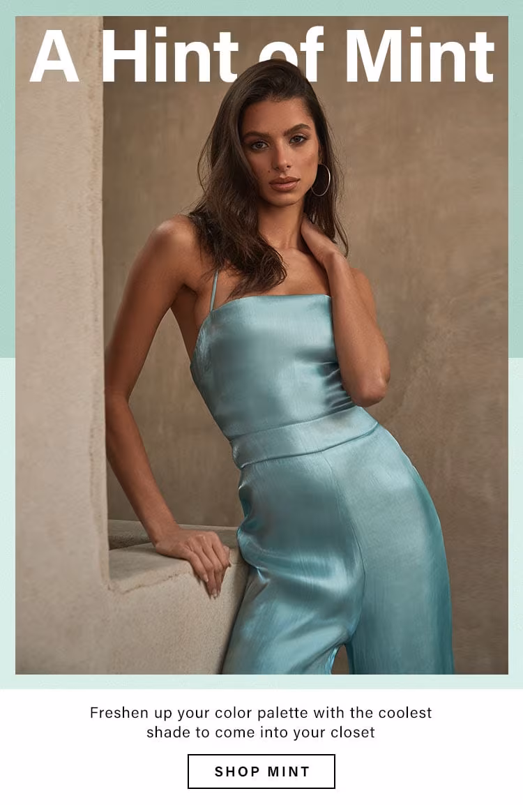 A Hint of Mint: Cutest Color to Wear Resort 2020