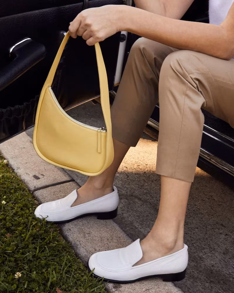 The ROW Half Moon Hobo Bag in Calfskin Leather