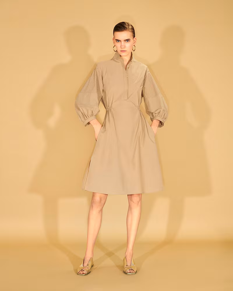 Akris Punto Washed Poplin Midi Shirtdress