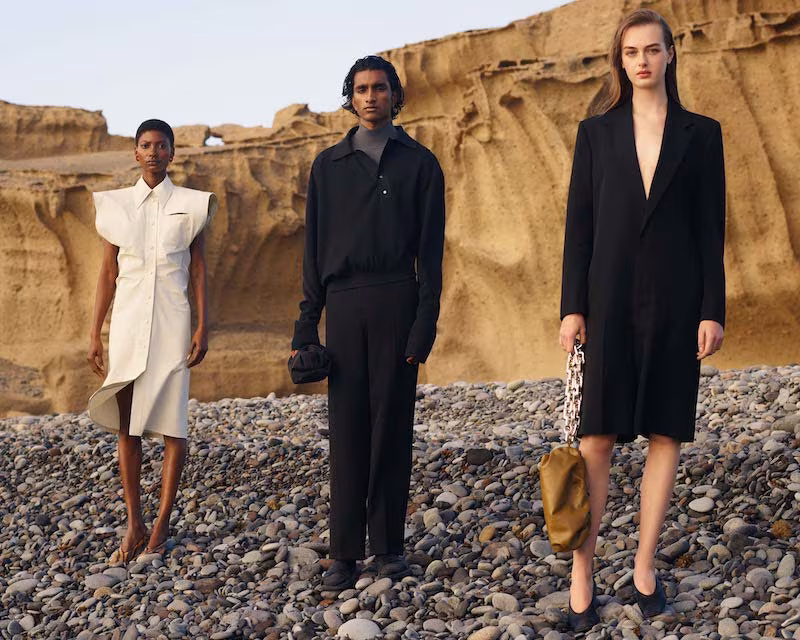 Bottega Veneta Structured Canvas Shirtdress