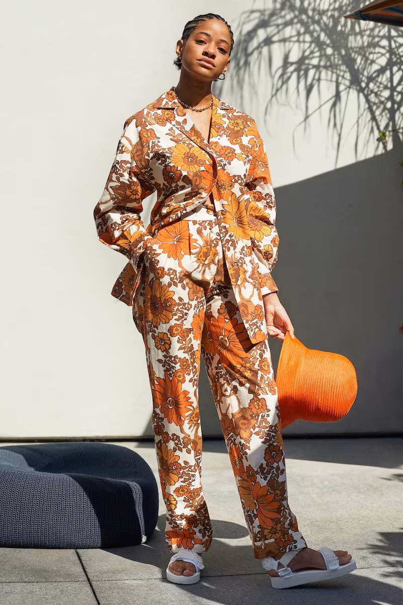 Dodo Bar or Lana Floral-Print Cotton Wide-Leg Pants