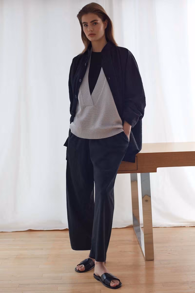 Eskandar Cotton Mandarin Jacket