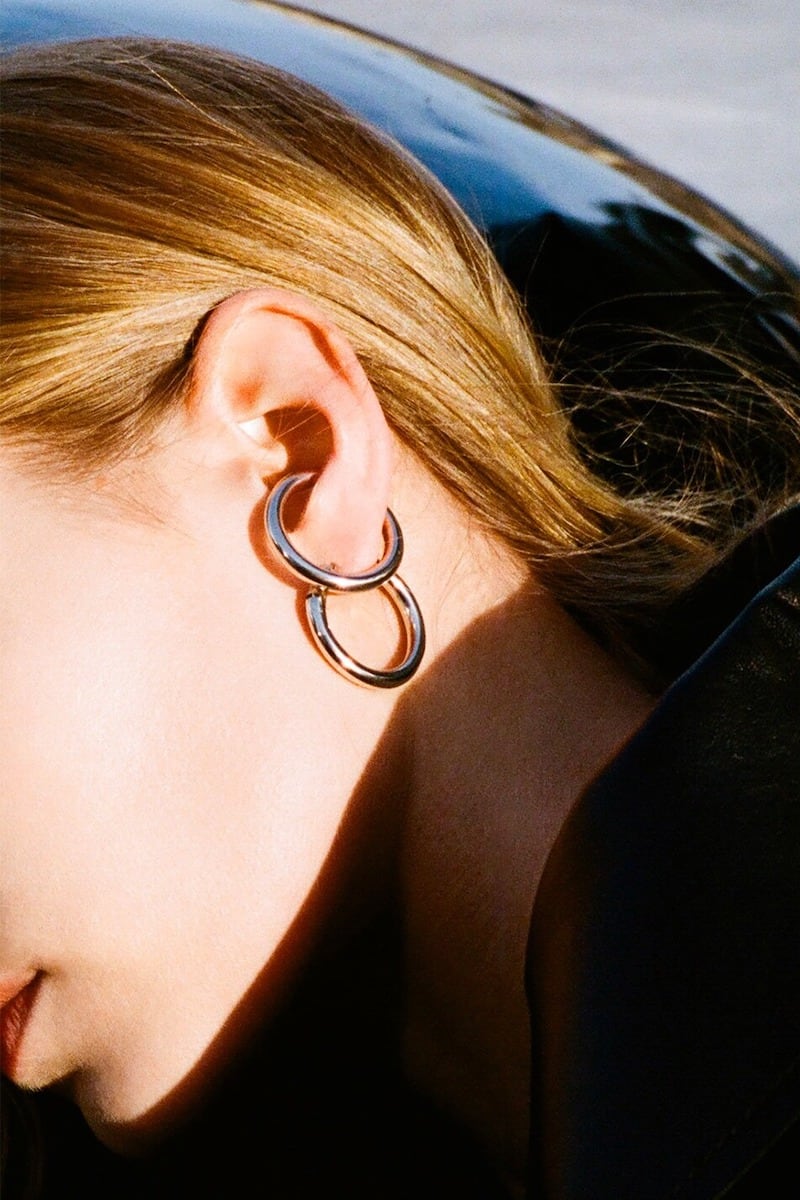 Alan Crocetti Loophole Asymmetrical Earring Set