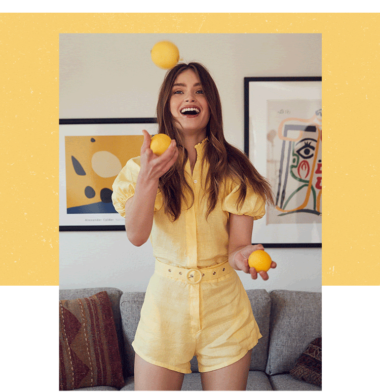 Rompers & Jumpsuits. When life gives you lemons, these easy one pieces will be your main squeeze. Shop the edit.