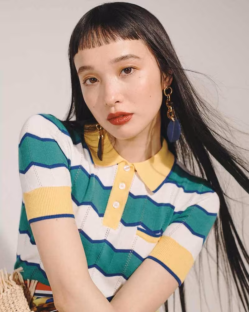 Stella Jean Striped Polo