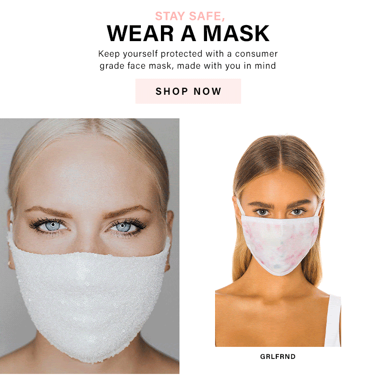 Stay Safe, Wear a Mask: Keep yourself protected with a consumer grade face mask, made with you in mind - Shop Now