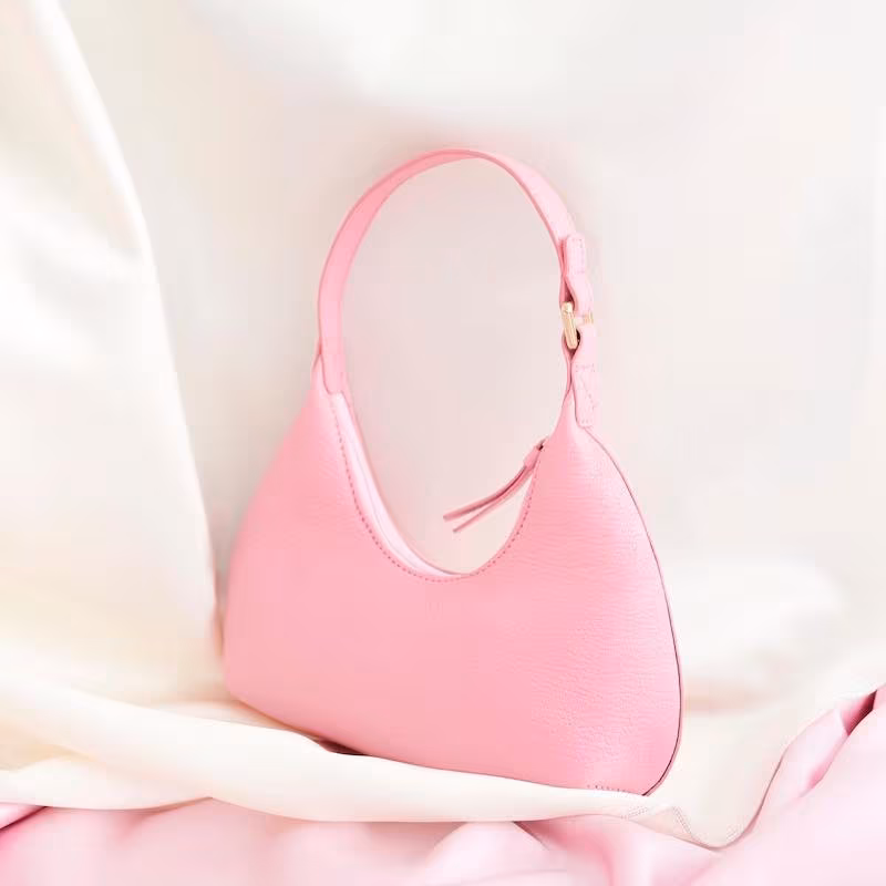 BY FAR x MYTHERESA Baby Amber Leather Shoulder Bag