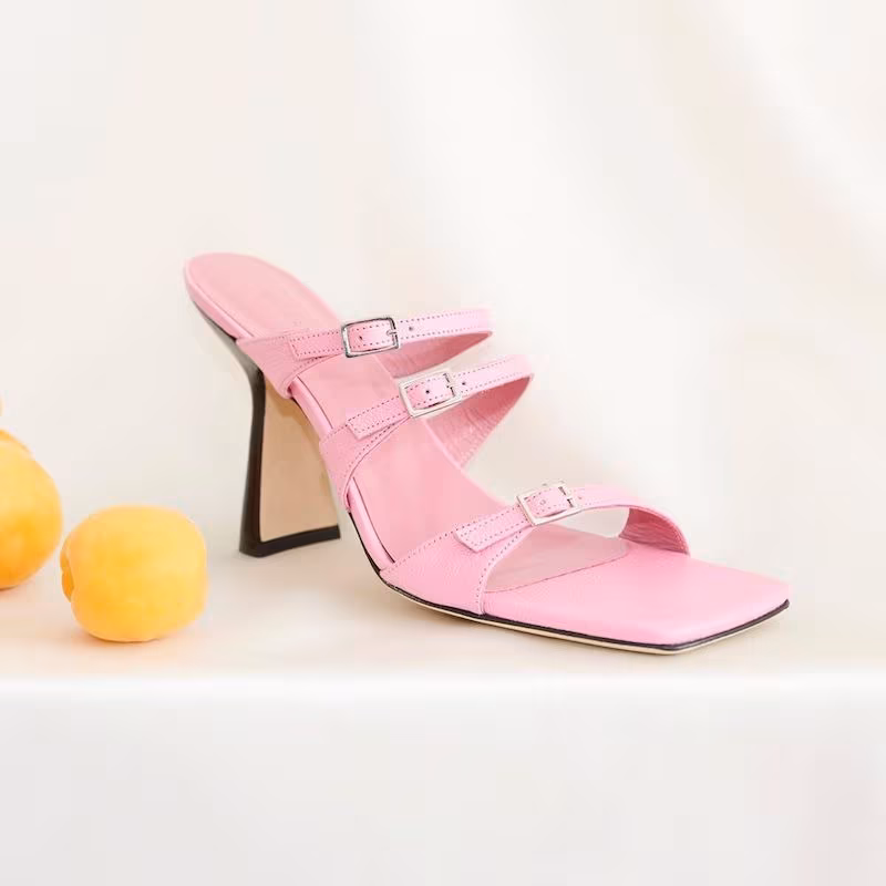 BY FAR x MYTHERESA Malene Leather Sandals