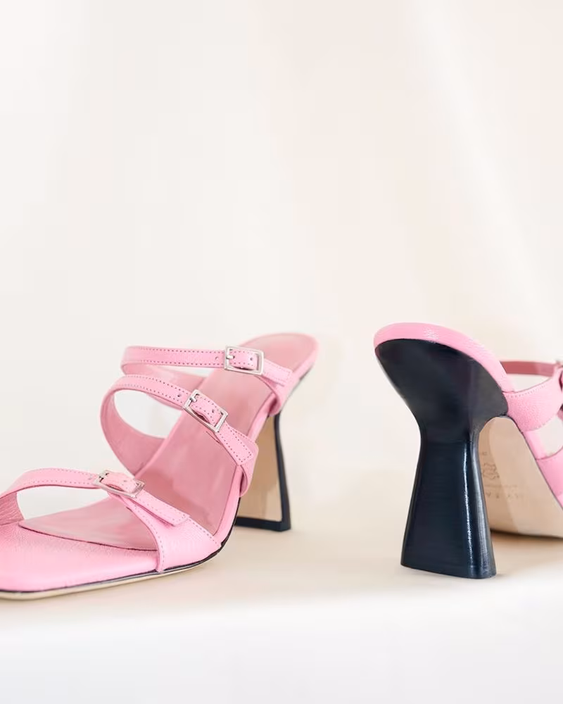 BY FAR x MYTHERESA Malene Leather Sandals