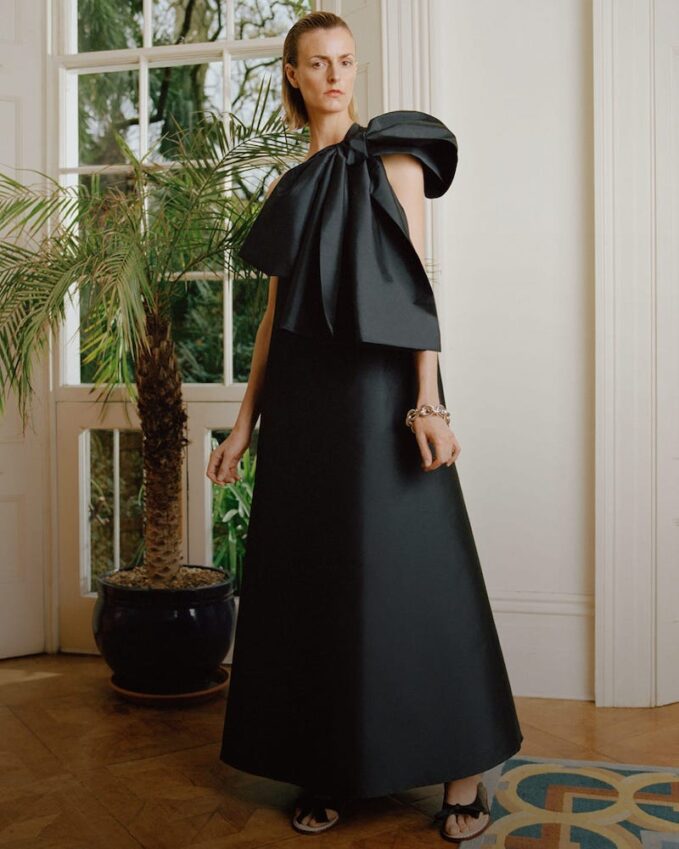 Bernadette Winnie One-Shoulder Taffeta Gown