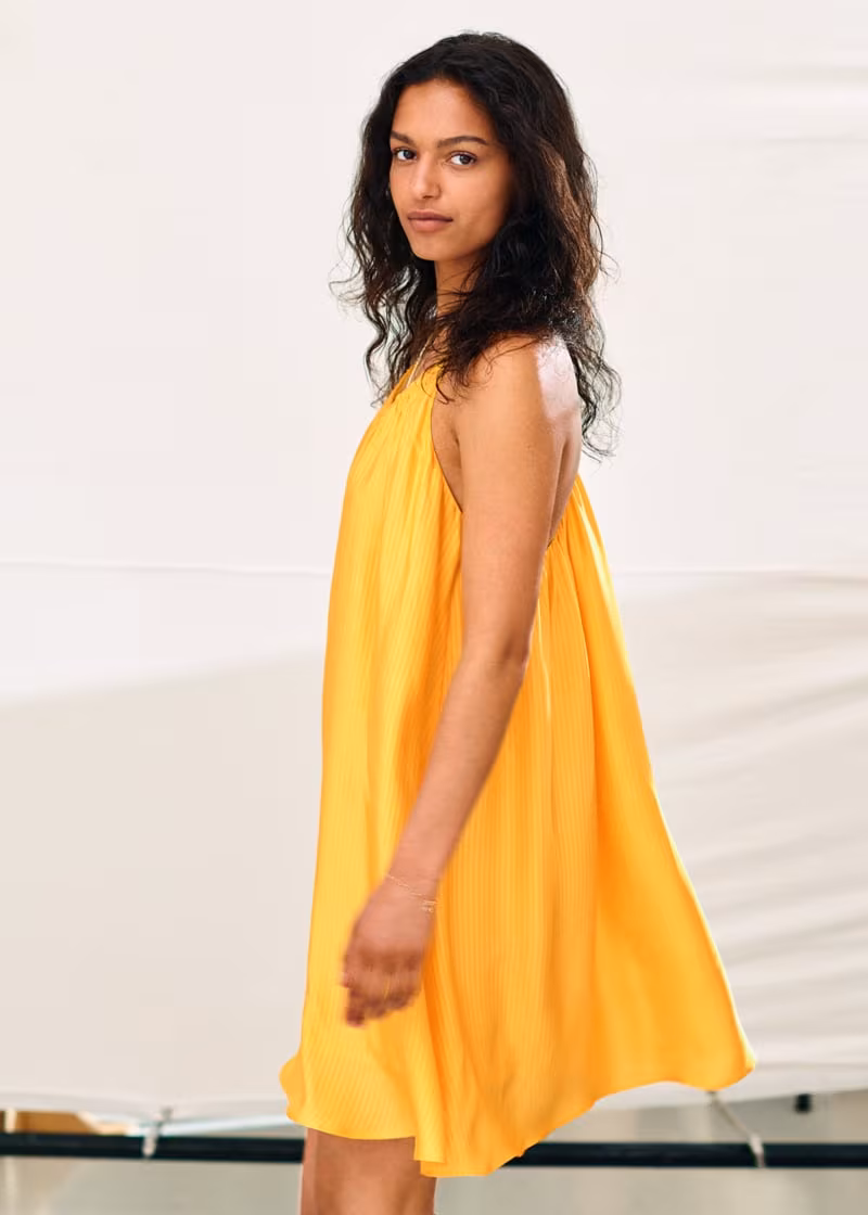 & Other Stories Voluminous Spaghetti Strap Mini Dress